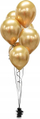 Balona Godan Beauty and Charm, 30 cm, 50 copë, ari metalik
