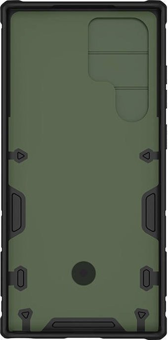 Mbulesë telefoni Nillkin CamShield Armor Pro për Samsung Galaxy S23 Ultra, e fortë, me stand unazë, jeshile e errët