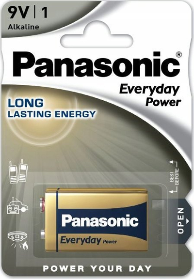 Bateri Panasonic Everyday Power 6LR61, 9V, alkaline, 1 copë