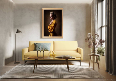 Kornizë foto Charleston Gold, 70x100 cm, plexiglass, ngjyrë ari