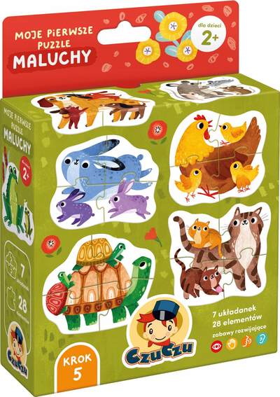 Пазл за деца CzuCzu My First Puzzles Toddlers, едукативен сет, разновидни бои