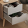 Komodinë anësore Dinkl 29,7×29,7×45 Hcm (HM2472.05), gri