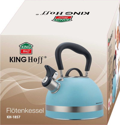 Termos Kinghoff KH 1857, 1.8L, inoks, ngjyrë argjendtë