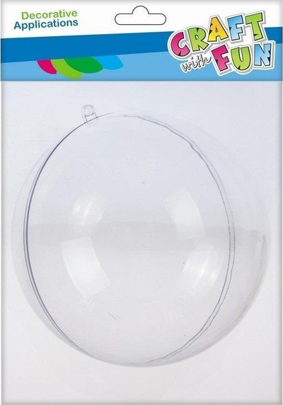 Top dekorativ plastik Craft with Fun 463824, 18 cm, transparent