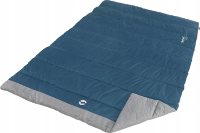 Jorgan kampingu Outwell Canella Duvet, 200 x 135 cm, poliester, blu e errët