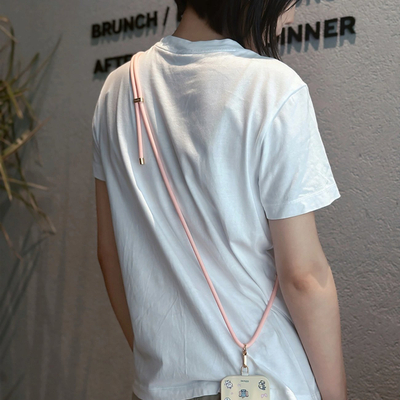 Varëse telefoni Stoyobe Phone Lanyard, silikon, për qafë, rozë