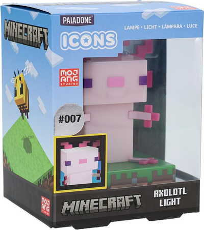 Dritë dekorative Minecraft Axolotl IconLightV2 62, LED, shumëngjyrëshe