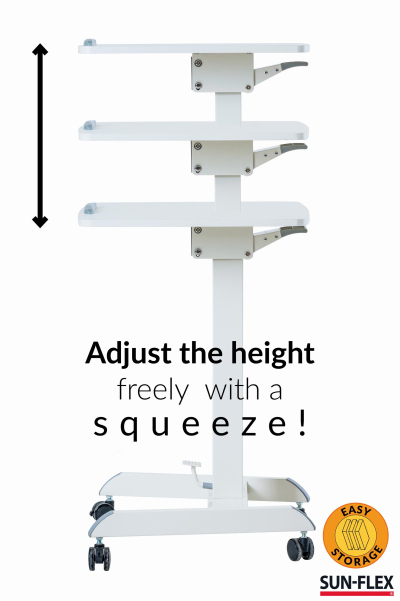 Tavolinë ergonomike SUN FLEX EASYDESK PRO, rregullim lartësie me gaz, kënd 0° 90°, e zezë