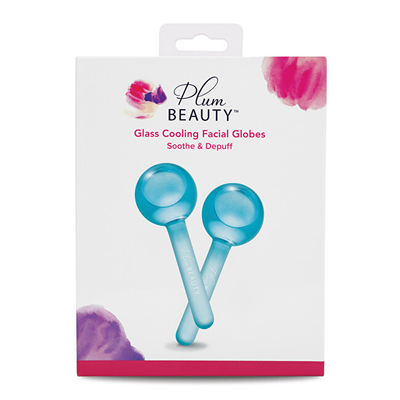 Toptha ftohës për fytyrë PlumBeauty Glass Cooling Facial Globes