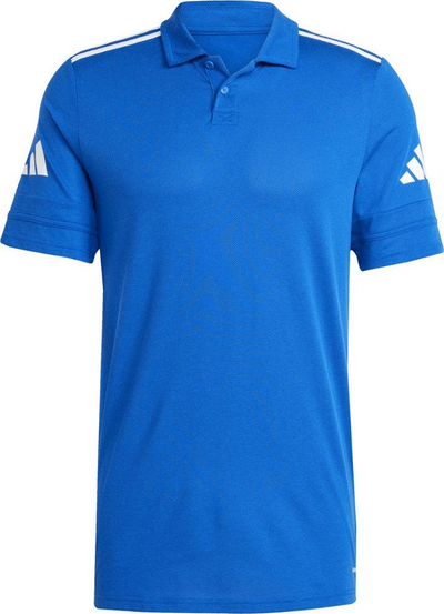 Bluzë polo adidas Squadra 25 M JW0890, për meshkuj, poliester i ricikluar, e bardhë