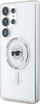 Kapak telefoni Karl Lagerfeld Button Karl Head MagSafe për Samsung Galaxy S25 Ultra, TPU PC, i bardhë