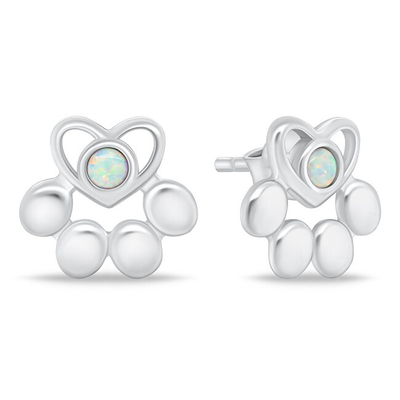 Set bizhuteri për femra Brilio Silver SET253W, vathë + qafore, i argjendtë
