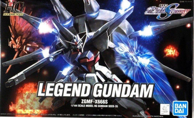 Model plastik Bandai HG Legend Gundam ZGMF X666S, 1/144, gri me të kuqe