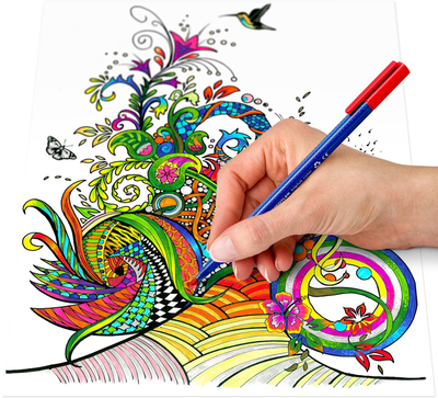 Set stilolapsash me majë fibre Staedtler Triplus Color, 20 copë, ngjyra pastel