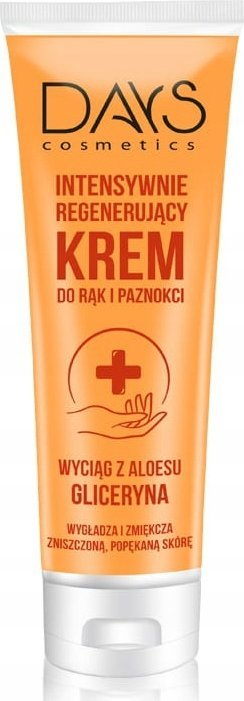 Крем за раце и нокти DAYS COSMETICS, интензивно регенерирачки, алое вера, 125 ml