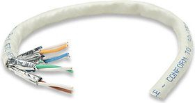 Kabllo rrjeti Intellinet Cat6 STP, me fletë alumini, në bobinë plastike, gri