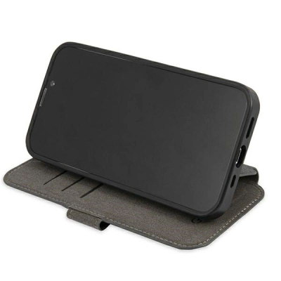 Kapak librë Guess 4G Stripe për iPhone 13 Pro, me magnet, gri
