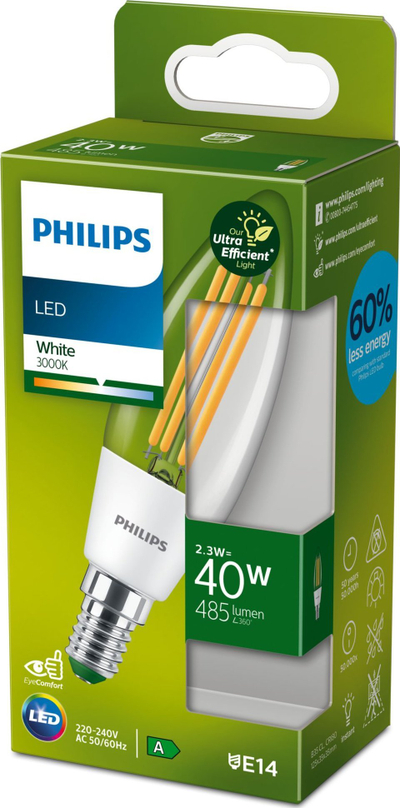 Llampë LED Philips Classic 8719514435759, E14, 2.3W, dritë e ngrohtë