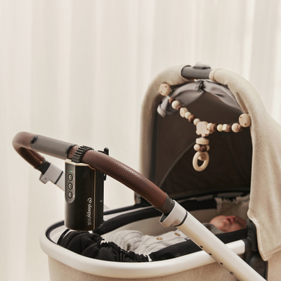 Lëkundës karroce bebi Sleepytroll Baby Rocker Gen 2, sensor lëkundjeje, me bateri, i zi