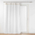 Perde Douceur d'interieur Mileo, me unaza druri, 140 x 240 cm, e bardhë