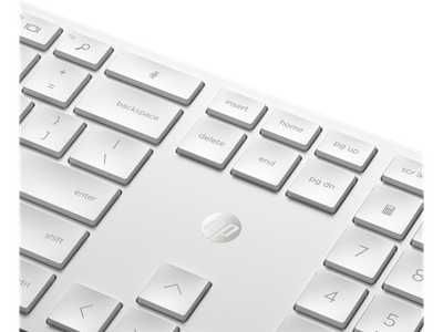 Set tastierë dhe maus HP 650, Wireless, e bardhë