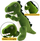 Lodër pelushi dinosaur Plush Cuddly, 27cm, i gjelbër