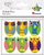Ngjitëse filci Titanum Felt Stickers Owls, 30x45mm, set 6 copë, shumëngjyrëshe