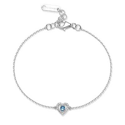 Byzylyk për femra Brosway Freedom Blue Fancy FFB116, i argjendtë