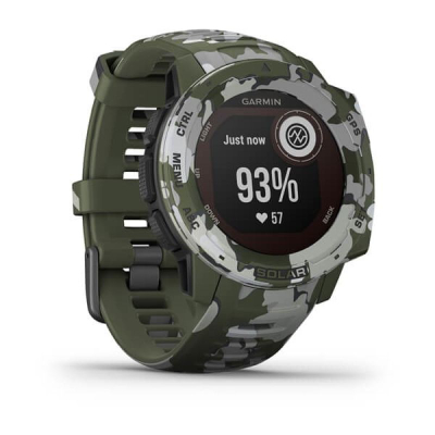 Smartwatch Garmin Instinct Solar Camo, GPS, karikim me diell, jeshile kamuflazh