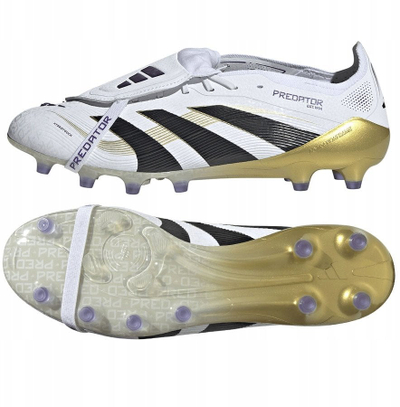 Këpucë futbolli Adidas Predator Elite AG M JR4771, për bar artificial, të bardha