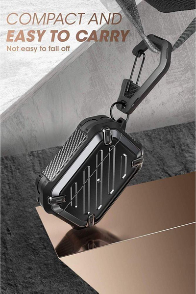 Kuti mbrojtëse Supcase Unicorn Beetle Pro për AirPods Pro, e zezë