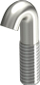 Vidë grepi montimi OBO Bettermann HS M 1154990, 24mm, metalike, argjendtë