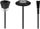 Set furça najloni për mini-brusilë Graphite 55H068, 3 copë, për pastrim dhe llustër, ngjyrë e zezë
