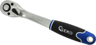 Клуч рачка закривена GEKO 1/2", механизам 72 заби, рачка против лизгање