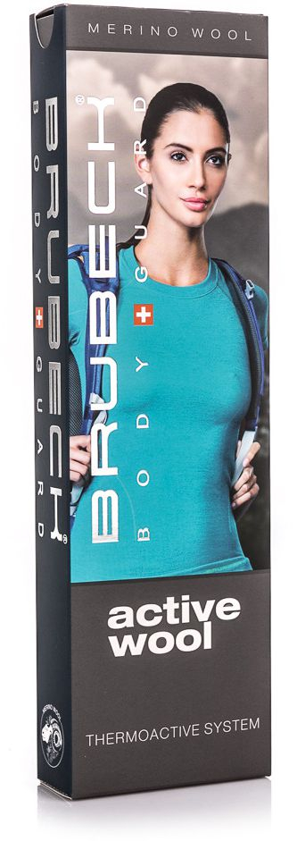 Женски хипстер долен веш Brubeck Merino Active Wool, големина M, црна