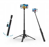 Tripod selfie Ulanzi TT24 CKA, lartësi 1.5 m, vidë 1/4", i zi