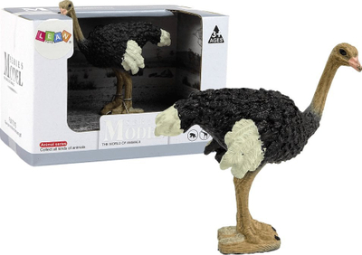 Figurë koleksionuese LeanToys Ostrich Animals of the World, plastikë, për kalamaj 3+