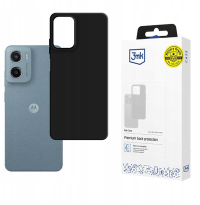 Mbulesë telefoni 3mk Matt Case për Motorola Moto G05 E15 G4, TPU, matte, e zezë