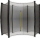 Rrjetë sigurie për trampoline, 12 ft, diametër 366 cm, e zezë