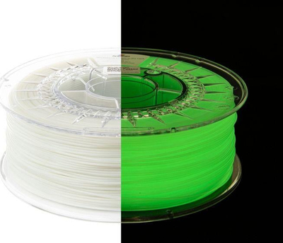 Filament 3D Spectrum PET-G që ndrit në errësirë, 1.75mm, 1kg, verdhë e gjelbër