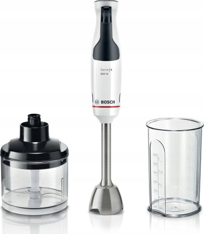 Blender dore Bosch ErgoMaster MSM4W420, 800W, grirës 500 ml, i bardhë