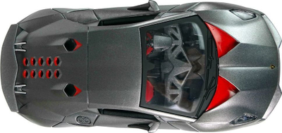 Lodër makinë me telekomandë Auto Sport Lamborghini Import Leantoys, 1:24, 2.4 G, i argjendtë, për fëmijë nga mosha 8 vjeç