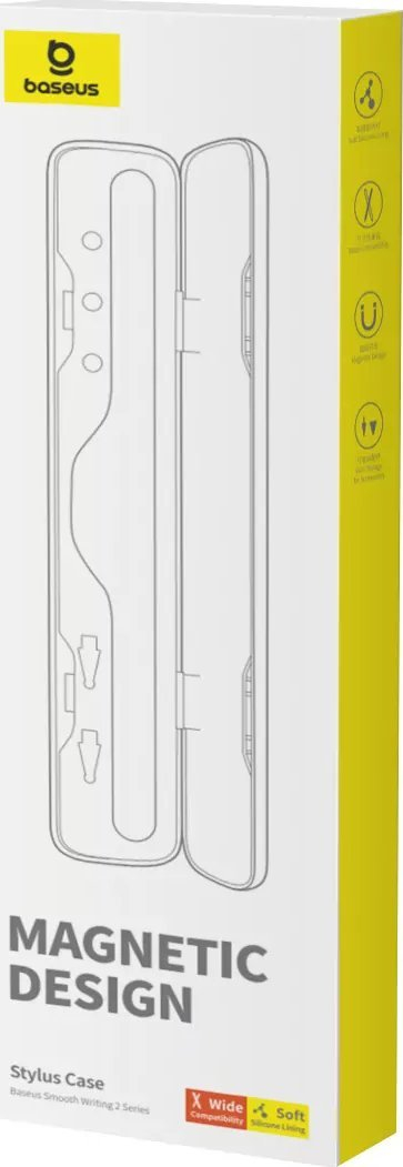 Kuti mbrojtëse Baseus për stilolapsin Apple Pencil 1 dhe 2, magnetike, gri