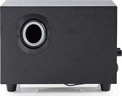 Altoparlantë PC Nedis 2.1, 33W, lidhje 3.5mm USB, të zinj