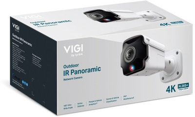 Kamerë e jashtme TP-Link VIGI S385PI, 8MP, panoramike IR, e bardhë