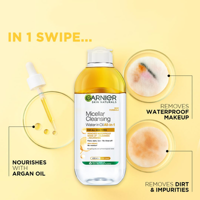Ujë micellar Garnier Skin Naturals Vitamin C In Oil, 400 ml