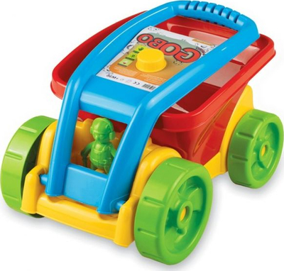 Makinë lodër Marioinex Gobo Vehicle, plastike, me dorezë për ta tërheq, me shumë ngjyra
