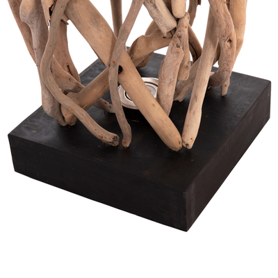 Lampë dyshemeje dekorative Flamer HM4439, dru driftwood, 179cm, ngjyrë natyrale