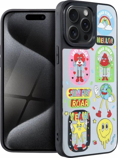 Kapak telefoni Roar Style për iPhone 15 Pro Max, plastik, shumëngjyrësh