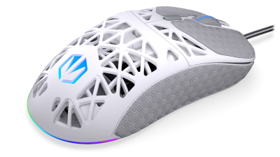 Maus gaming Endorfy LIV, me kabllo, 12000 DPI, i bardhë Onyx